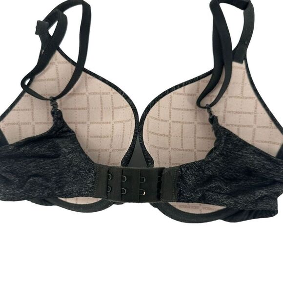 Victorias Secret Perfect Shape Bra 32C Underwired Push Up Black Multiway Straps - Picture 2 of 11